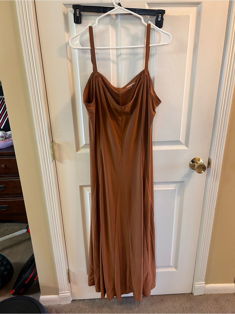Lands' End terracotta cami dress